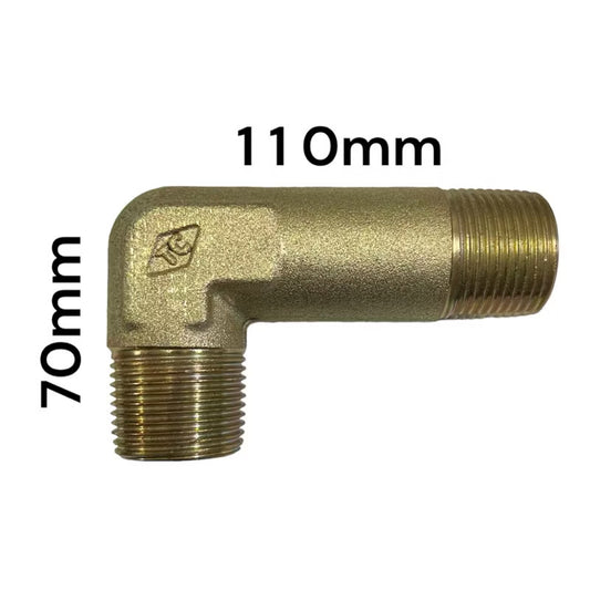 鐵接頭 1”PT x 1”PT 彎 加長
